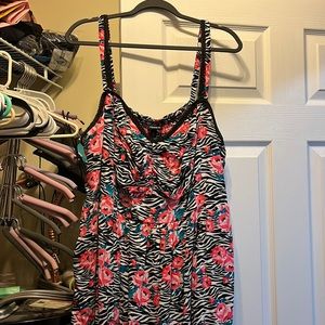 Zebra print and flower print summer dress from torrid